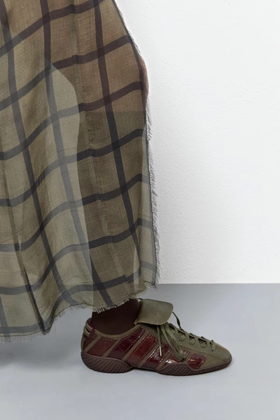 Nikoletta Sneakers - Khaki Brown Leather