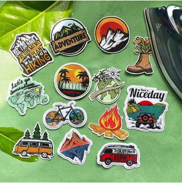 Mountain Landscape Embroidery Patches