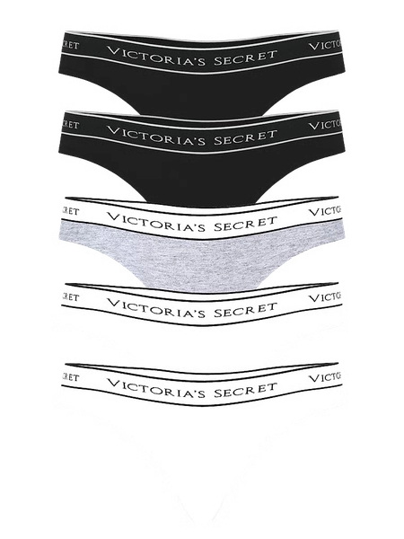 5-Pack Logo Cotton Thong Panties