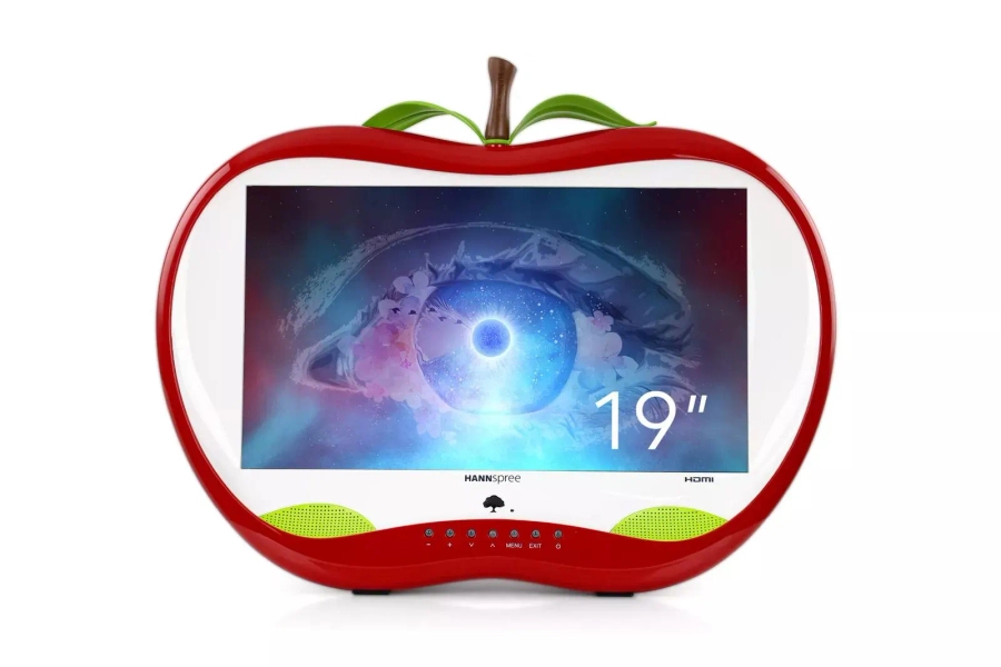 Hannspree 19 "Apple shaped LCD 1366p HD TV Kids Tv See Description