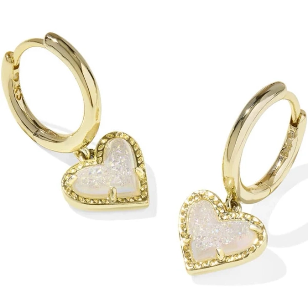 Kendra Scott Ari Heart Huggie Earrings