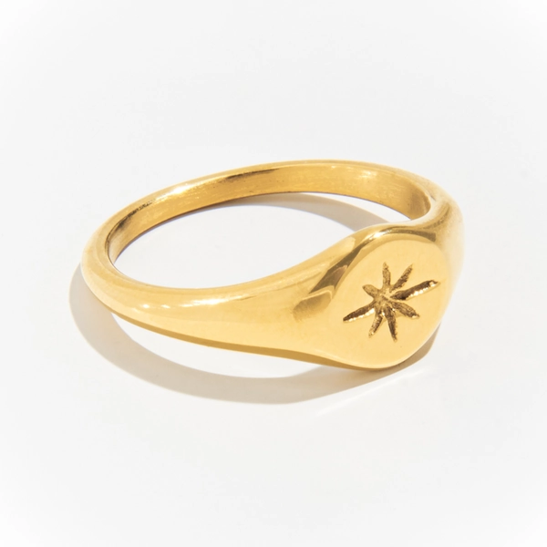 Star Signet Ring - Pearlory