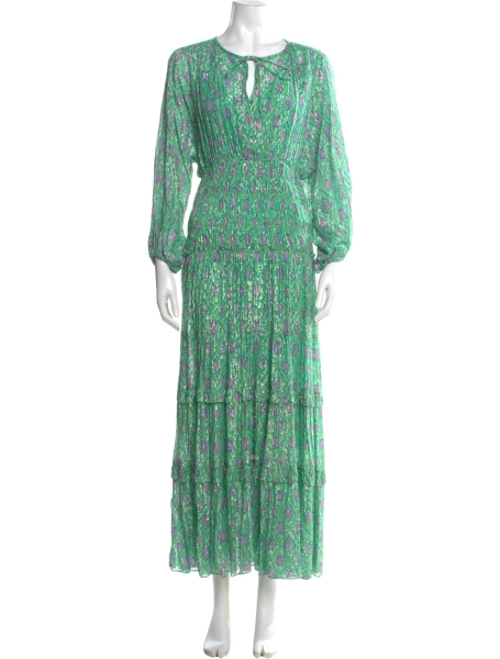 Printed Long Dress w/ Tags
