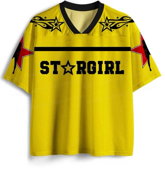 Stargirl Y2k Mesh Jersey Shirt