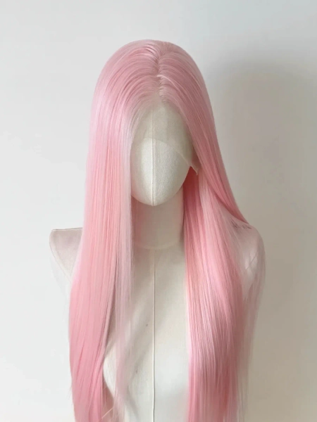 Pink 13x4 Lace Front Wig 26 Inch Straight