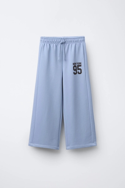 WIDE LEG PLUSH JOGGING PANTS