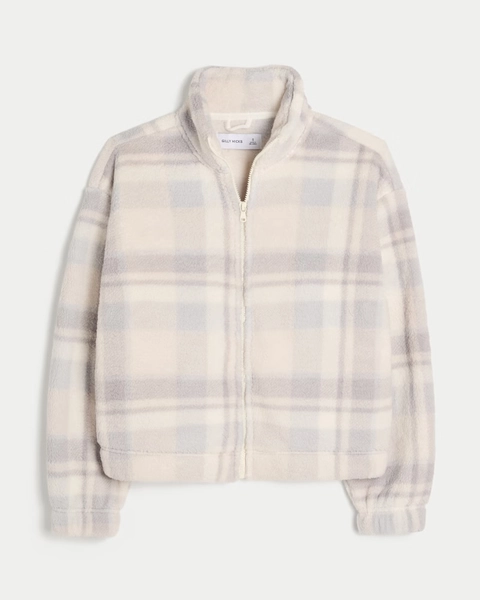 Gilly Hicks Sherpa Zip-Up Sweatshirt
