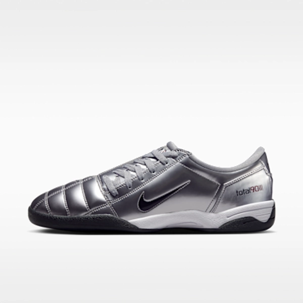Nike T90 SP Men's Shoes - Metallic Silver/University Red/Black - Size 4