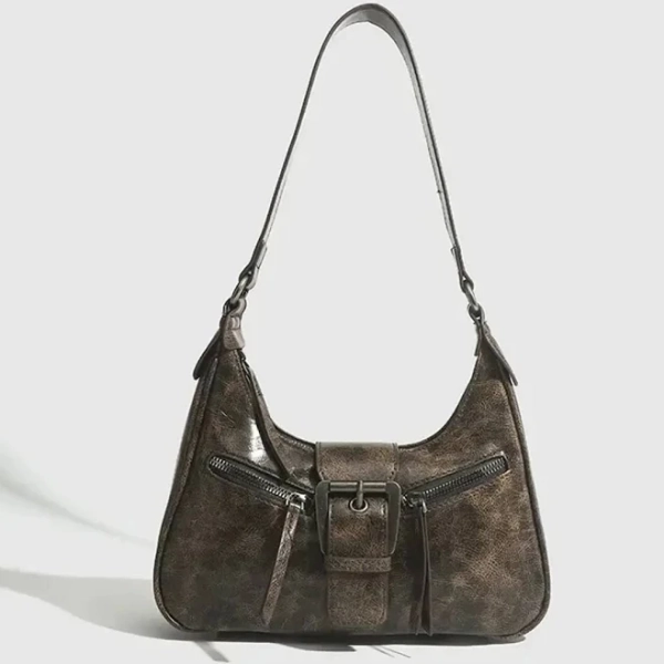 Retro PU Leather Crossbody Bag