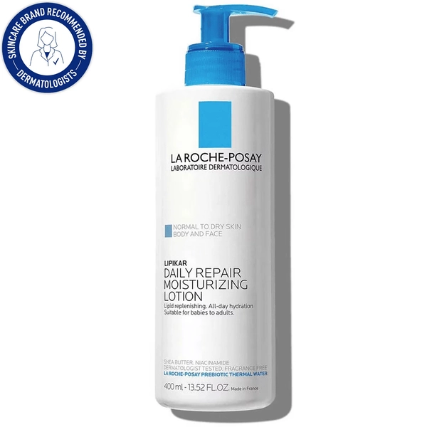 La Roche-Posay Lipikar Daily Face & Body Moisturizing Lotion for Normal to Dry Skin, 13.52 fl oz - Walmart.com