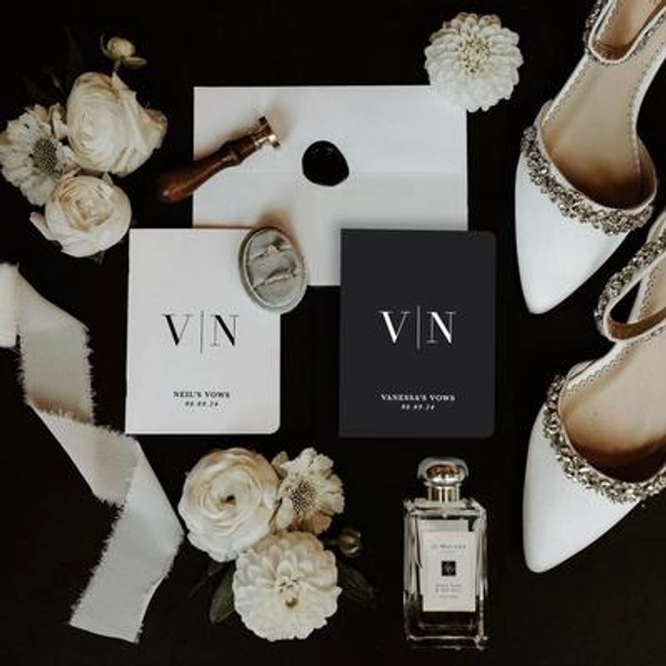Custom Wedding Vow Books. Custom Modern Vow Books Set of 2. Vow Books For Wedding. Real Gold Foil Vow Books. Luxury Vow Books