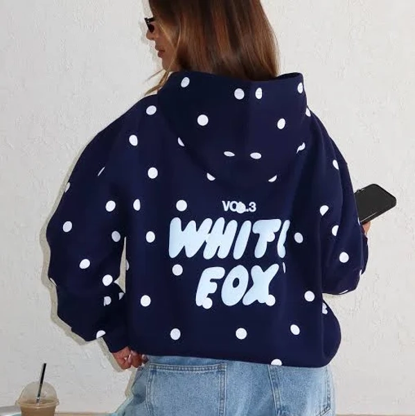 Offstage Oversized Polka Dot Hoodie