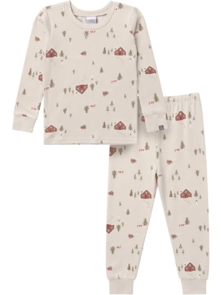 Modern Moments by Gerber Gender Neutral Tight Fitting Christmas Pajama Set