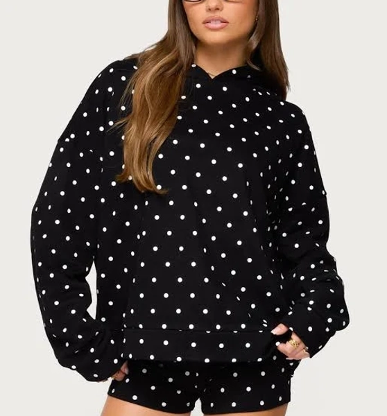 Edikted Women's Chelsie Polka Dot Hoodie