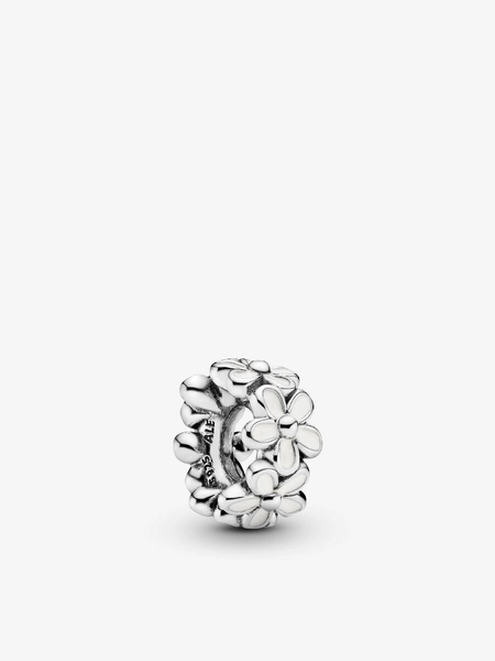 White Daisy Flower Spacer Charm