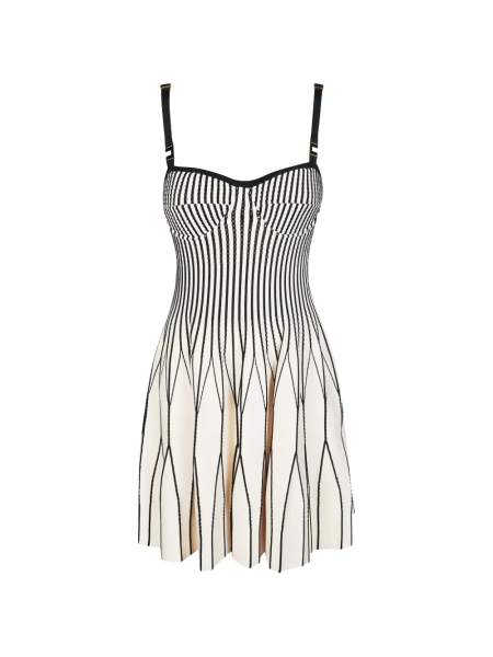 Elisabetta Franchi robe courte à rayures | 42