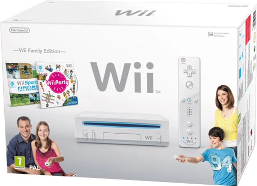 Consola Nintendo Wii (Branca) + Wii Sports + Wii Party Pack