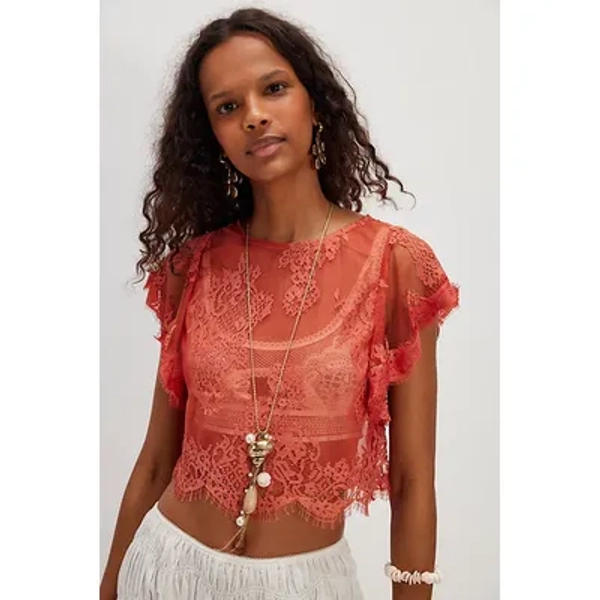 Lunar Ash Lace Top