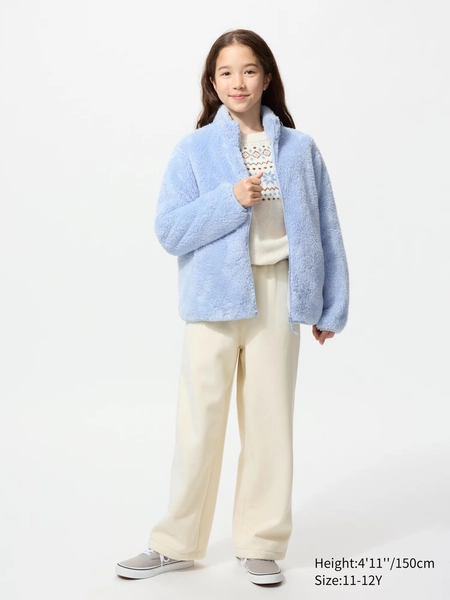 Pile Lined Wide Sweatpants | UNIQLO US