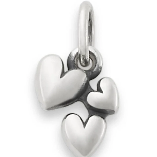 James Avery Sterling Silver Gathered Hearts Charm