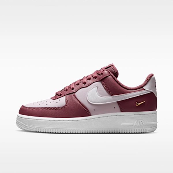 Nike Air Force 1 '07  Women's Shoes - Pink Smoke/Bleached Lilac/Metallic Gold/White - Size 5