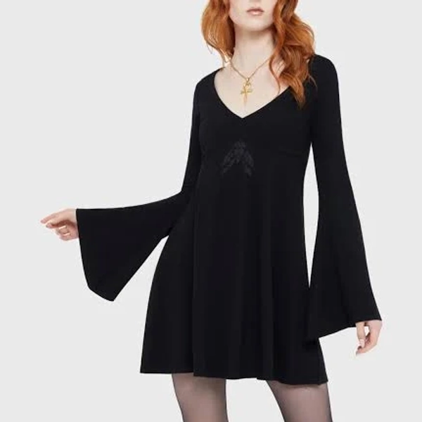 Killstar - Moonlight Madness - Dress - black - XS - 75% Viscose, 21% Nylon, 4% Elastane