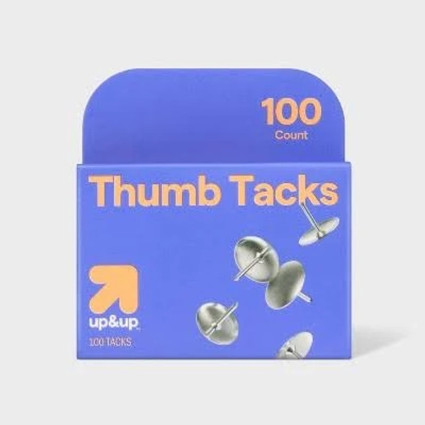 up&up Silver Thumb Tacks