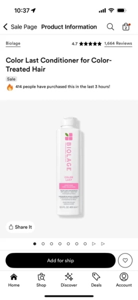 Biolage color care shampoo & conditioner 
