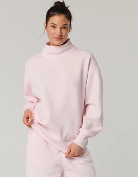 OFFLINE By Aerie Cloud Fleece Oversized Mockneck Sweatshirt