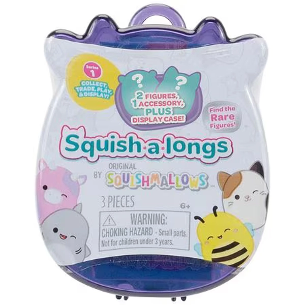 2-Inch Squish-A-Longs, 2 Figures & 1 Accessory, Series 1 Mystery Case
