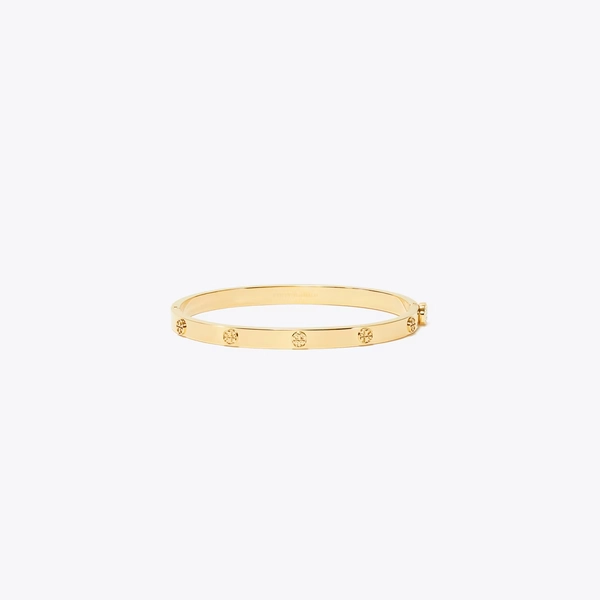 Thin Icon Hinge Bracelet in yellow, size M
