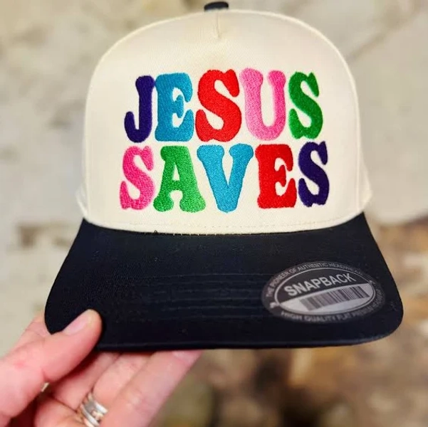 Embroidered Jesus Saves Hat