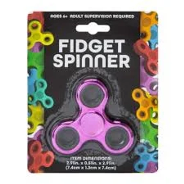Five Below Metal Fidget Spinner, 2.91 x 0.51 x 2.91 Inch - Purple