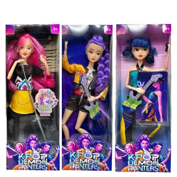 2025 NEW HOT KpopDemon Hunters Action Figure New K-POP Demon Slayer Vinyl Doll Lumimila Zoey Desktop