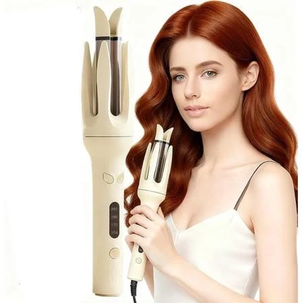 Automatic Curler,1-Inch Auto-Rotating Curling Iron with LCD Screen,Anti-Scald,Tangle-Free,Auto Shut-Off