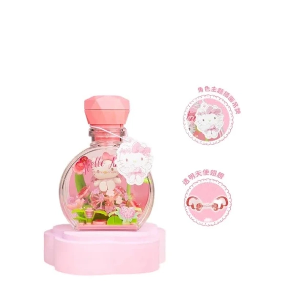 AREA-X Sanrio Hello Kitty Blind Box DIY Bricks Wish Bottle Toy