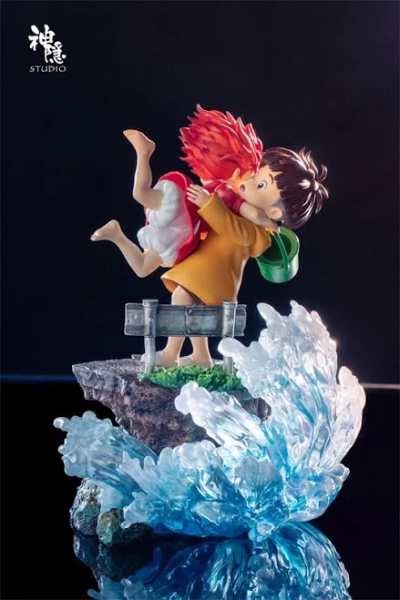 ShenYin Studio Ponyo And Sosuke Embrace Series Limited Anime Statue