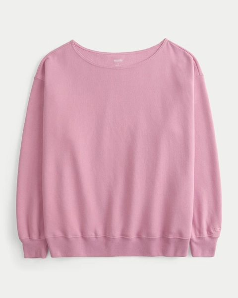 Oversized Off-the-Shoulder Sweatshirt