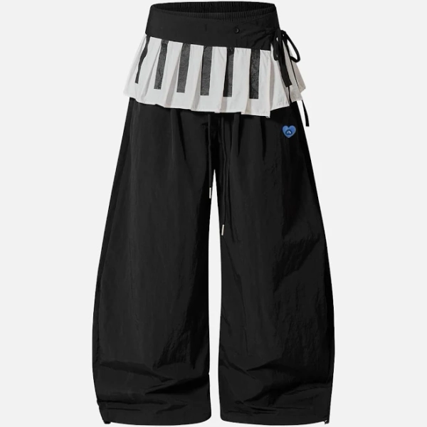 Aelfric Eden Piano Pleated Baggy Barrel Sweatpants