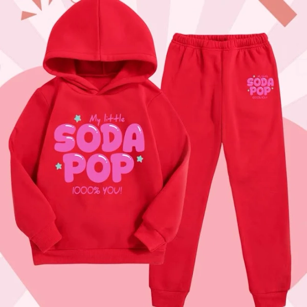 Girls Kpop Demon Long Pants Outfit Set