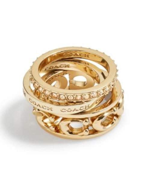 Signature Openwork Ring Set, 3 Pieces