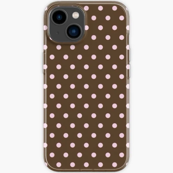 Brown And Pink Polka Dots Polka Dots Iphone Case