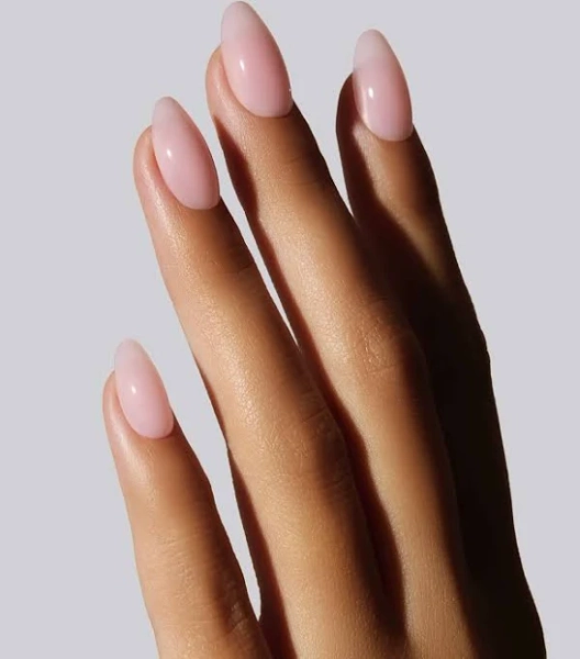 Pink Short Round Press On Nails