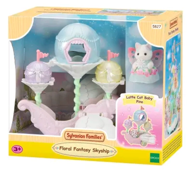 Sylvanian Families, Latający pojazd kwiatowych wróżek, zestaw z figurką, 5827 - smyk.com