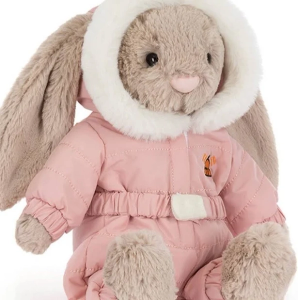 Jellycat Bashful Bunny Snow Suit Plush