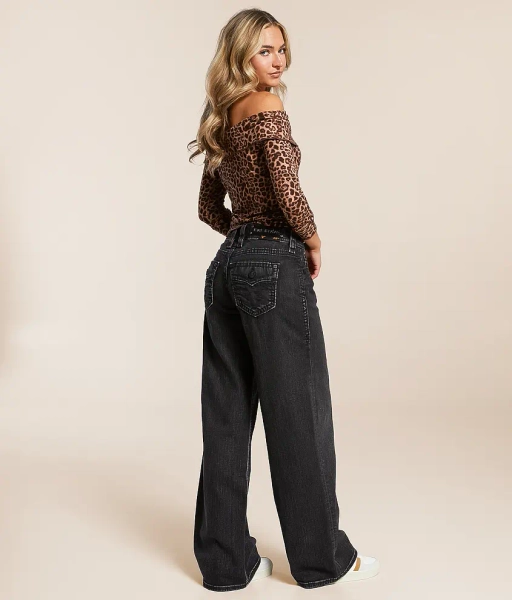 23 Titania BYII201 Titania Wide Leg Baggy Stretch Jean