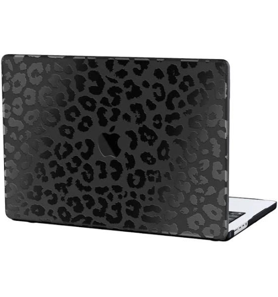 MacBook Pro 13" Black Leopard Case