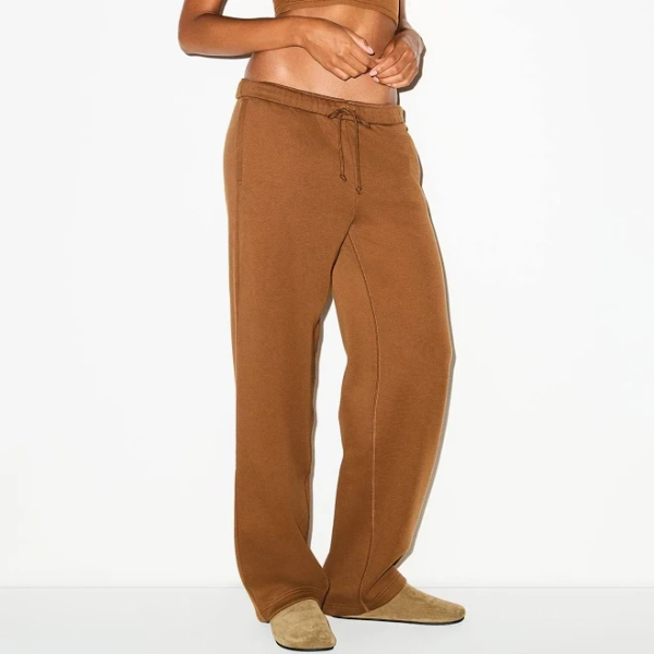 Skims Women's Classic Straight Leg Cotton Fleece Pants