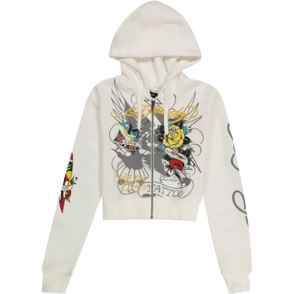 Brave Eagle Cropped Hoodie