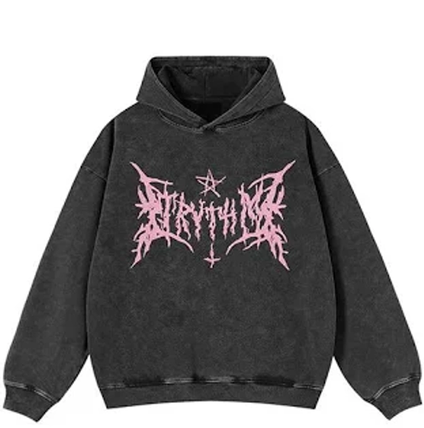 Cotton Y2K Hoodies – Edgy Streetwear Style Pink / M